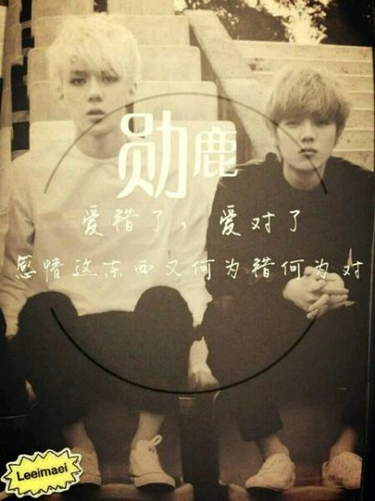 （BL/勋鹿同人）爱对了，爱错了